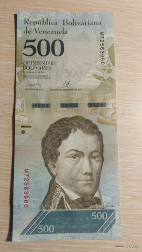 500 Боливар 2017 Венесуэла