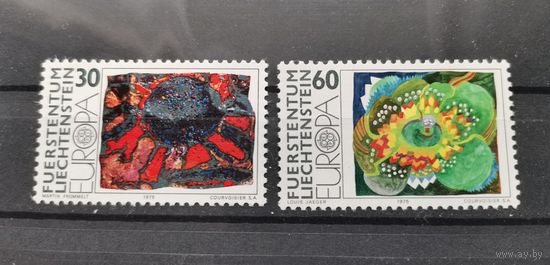 Лихтенштейн 1975г.Марки ЕВРОПА 1975 г. - Живопись.Полная серия **