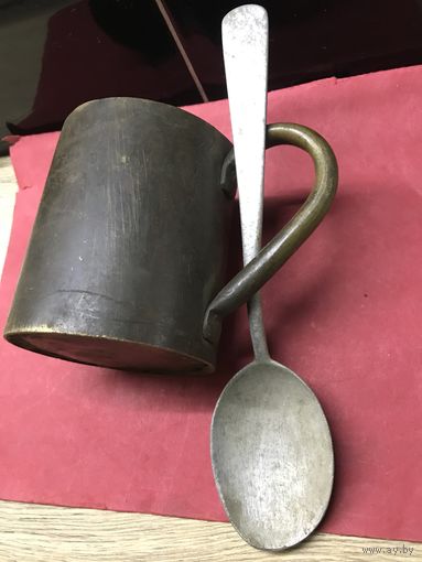 Кружка с ложкой.ПМВ.