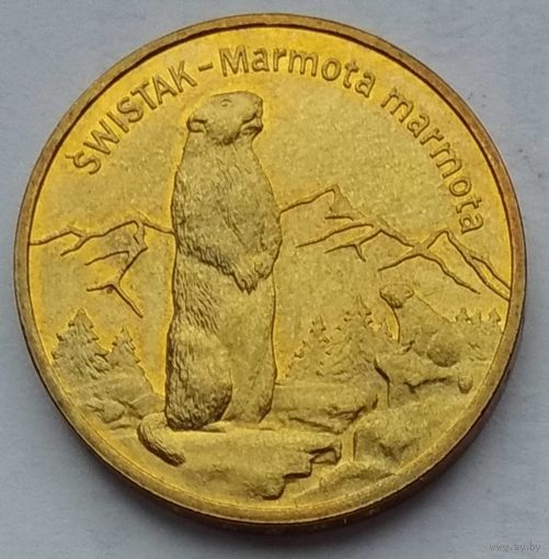Польша 2 злотых 2006 г. Сурок