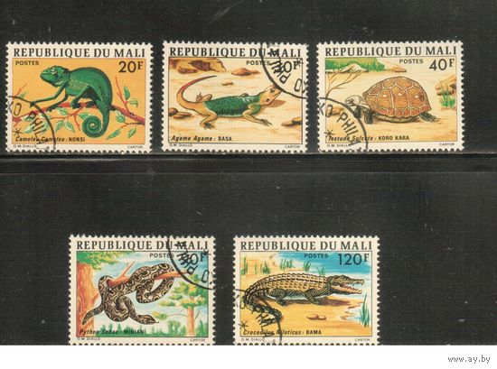 Мали-1976 (Мих.523-525) гаш. , Фауна, Рептилии (полная серия)