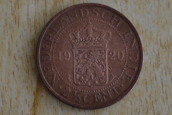 Нидерландская Индия 2,5 цента 1920 с 1 руб  Редкая!!!