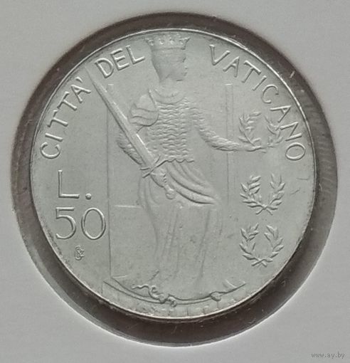 Ватикан 50 лир 1979 г. В холдере