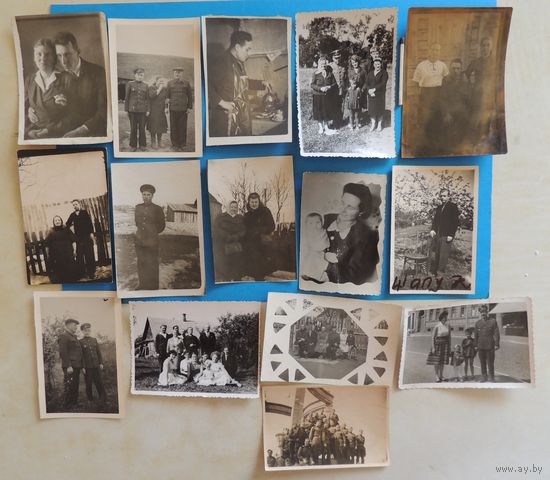 Фото "Сельская жизнь", 10*6 см, 1940-1960-е гг., 15 шт.