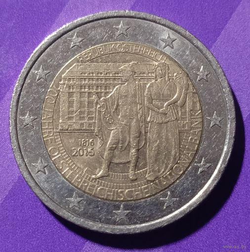 2 евро 2016 г Австрия банк