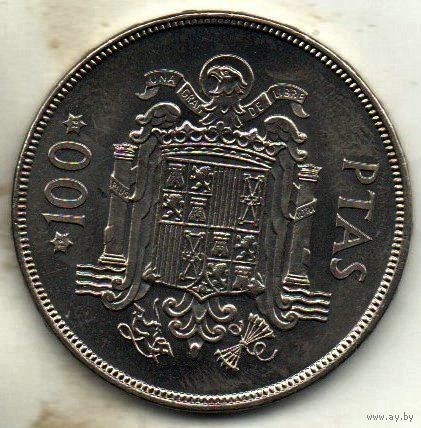 КОРОЛЕВСТВО ИСПАНИЯ. 100 ПЕСЕТ 1975(76). РЕДКАЯ