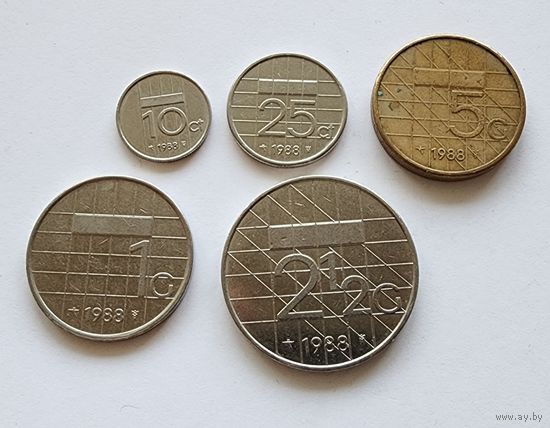 Нидерланды годовой набор  1988