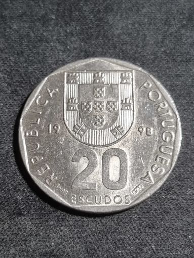 Португалия 20 эскудо 1998