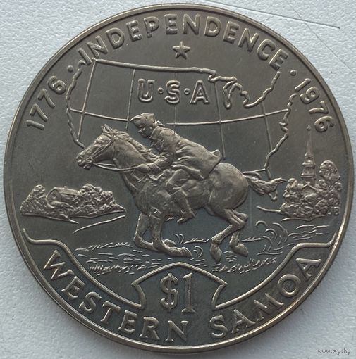 Самоа 1 тала 1976 г. 200 лет независимости США