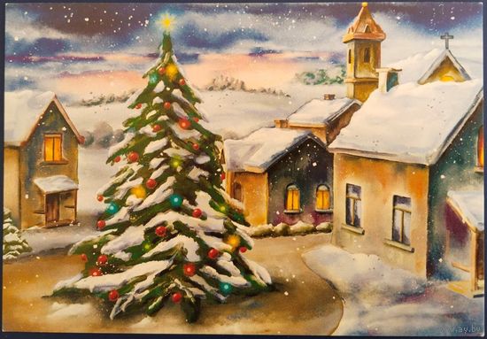 Рождественский пейзаж. Россия.