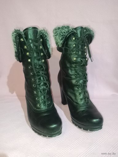 Ботинки кожаные деми/еврозима р.38