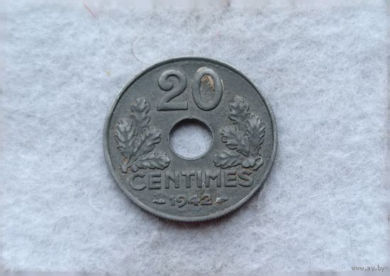 Werty71 Франция 20 сантимов 1942 Режим Виши