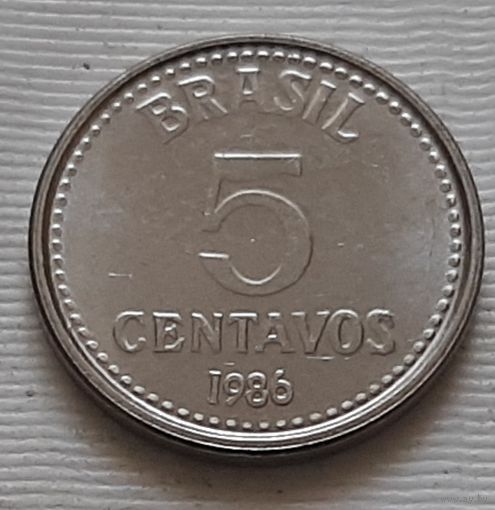 5 сентаво 1986 г. Бразилия