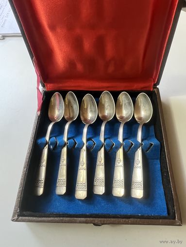 Набор чайных ложек серебро