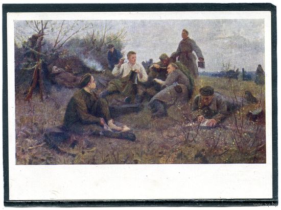 Ф.В. Севостьянов. Солдаты. Изд.1958