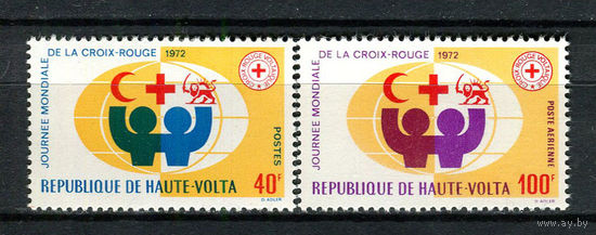 Верхняя Вольта - 1972 - Красный крест - [Mi. 369-370] - полная серия - 2 марки. MNH.
