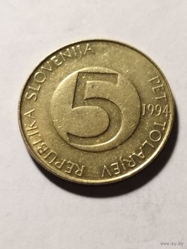 Словения 5 толар 1994