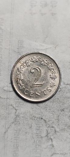 Мальта 2 цент 1977
