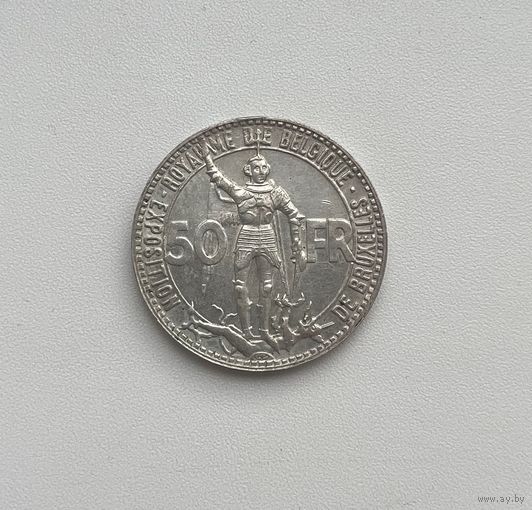 БЕЛЬГИЯ  50 франков 1935 г.
