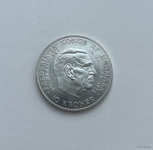 ДАНИЯ  10 крон 1972 г.