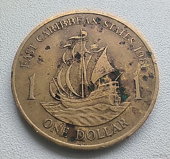 Восточные Карибы 1 Доллар, 1981 5-3-1
