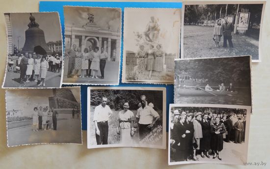 Фото "Гуляния", 1950-1960-е гг., 8 шт.