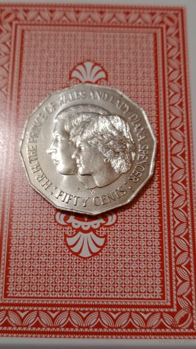 Австралия 50 центов 1981 Чарльз и Диана