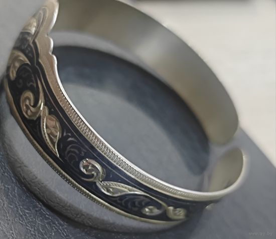 Браслет серебряный. СССР. Кубачи. 17гр 875 пр. Состояние нового!