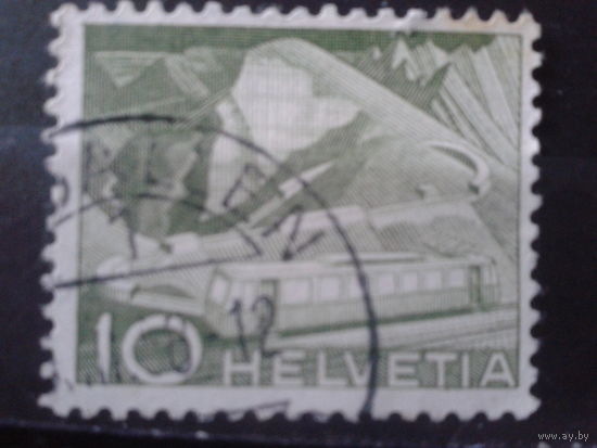 Швейцария 1949 Стандарт, природа и техника 10с
