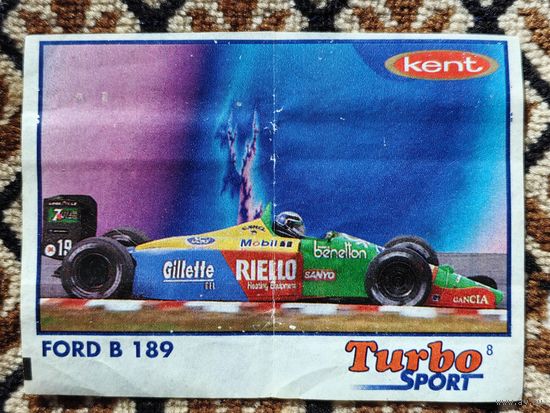 Вкладыш Turbo (Турбо) Sport (серия 1-70, Спорт, Blue), номер 8, Ford B 189. #1. Возможен небольшой торг.