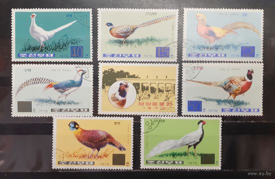Корея. 1976 год. Фауна. Птицы. Фазаны (1249)