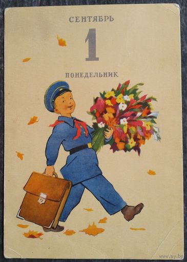 Бедарев Г. В школу. 1 сентября 1958 г. Чистая