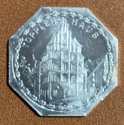 Германия Нюрнберг нотгельд 20 пфеннигов 1920 год. Дом Топплера трамвайный жетон
