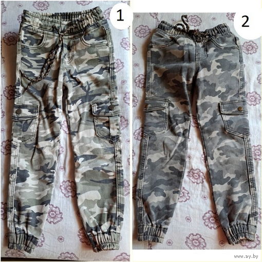 Джинсовые джоггеры на 4,5-6,5лет (р.104-116)-2шт
