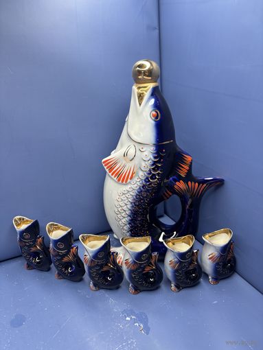 Штоф графин рыбки