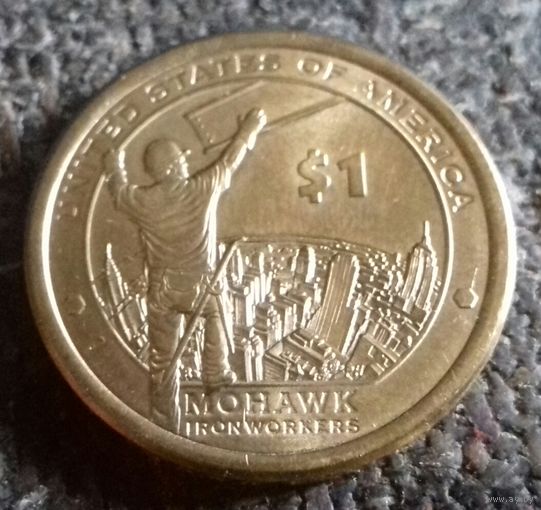 1 доллар США 2015 D, рабочие мохоки