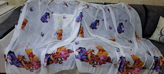 Тюль в детскую комнату, б.у мало совсем, в отличном состоянии