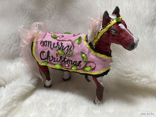 Игрушка на елку из ваты