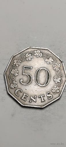 Мальта 50 центс 1972