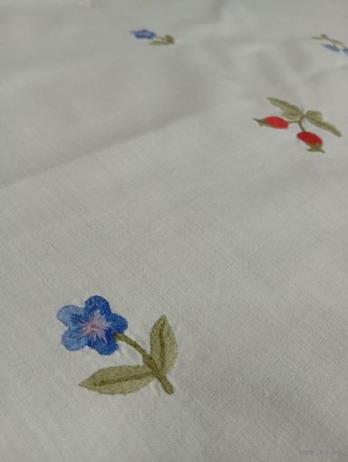 Винтажная скатерть, хлопок, ручная работа, Германия, 83*85 см