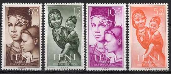 Испанская Ифни 1954. Женщина с ребёнком. 4 марки143-46