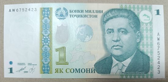 1 сомони 1999 (2010) - Таджикистан - UNC