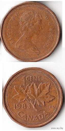 1 цент Канада 1983 года