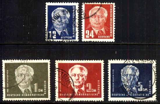 ГЕРМАНИЯ, ГДР - 1950 [Mi. 251-256] Гашеная (DDR01)