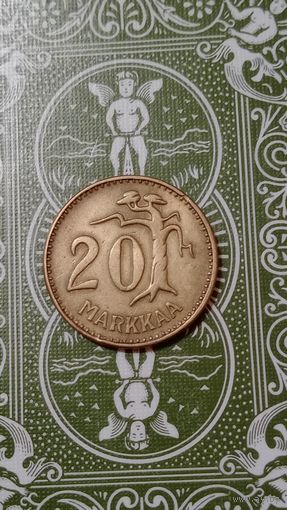 Финляндия 20  марок 1956