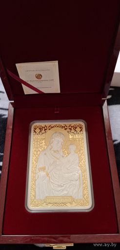 Монета Икона Пресвятой Богородицы "Барколабовская" 500 рублей. 2012 год.