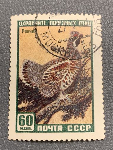 СССР 1959. Фауна. Рябчик. Марка из серии