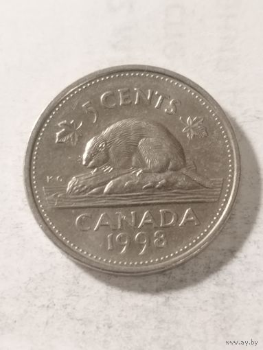 Канада 5 центов 1998