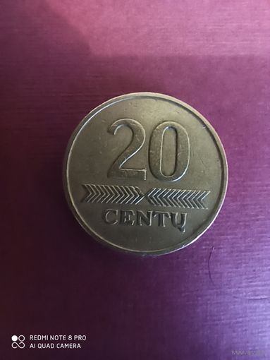 20 центов 1997, Литва