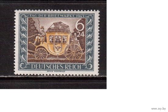 Германия-1943,(Мих.828)  *   , День марки(одиночка)